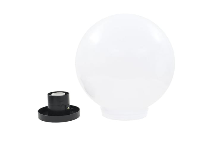 LED-pallovalaisimet 2 kpl 30 cm akryyli - Valkoinen - LED-valaistus ulkokäyttöön - Pylväsvalaisimiet & porttilyhdyt - Pollari - Ulkovalaistus