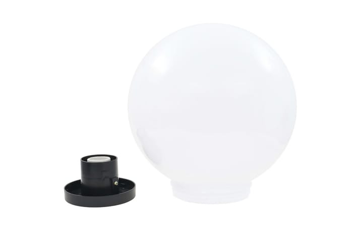 LED-pallovalaisimet 4 kpl 30 cm akryyli - Valkoinen - LED-valaistus ulkokäyttöön - Pylväsvalaisimiet & porttilyhdyt - Pollari - Ulkovalaistus