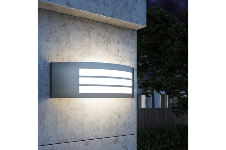 Ulkotilan Seinävalo Ruostumaton Teräs - Hopea - Sisäänkäynnin valaistus - LED-valaistus ulkokäyttöön - Julkisivuvalaistus - Ulkovalaistus